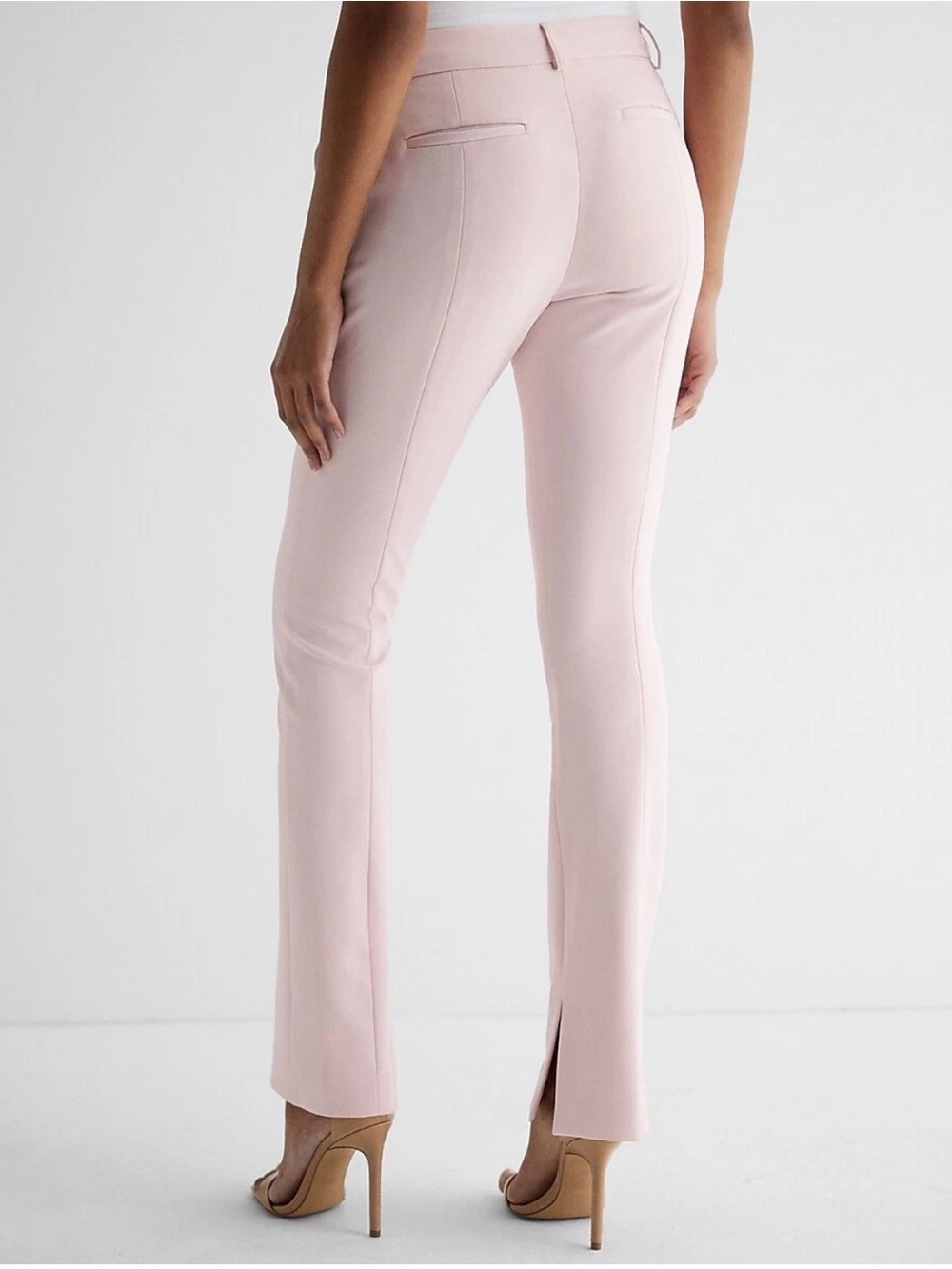Express Light Pink Tailored Dress Pants - Picture 4 of 9